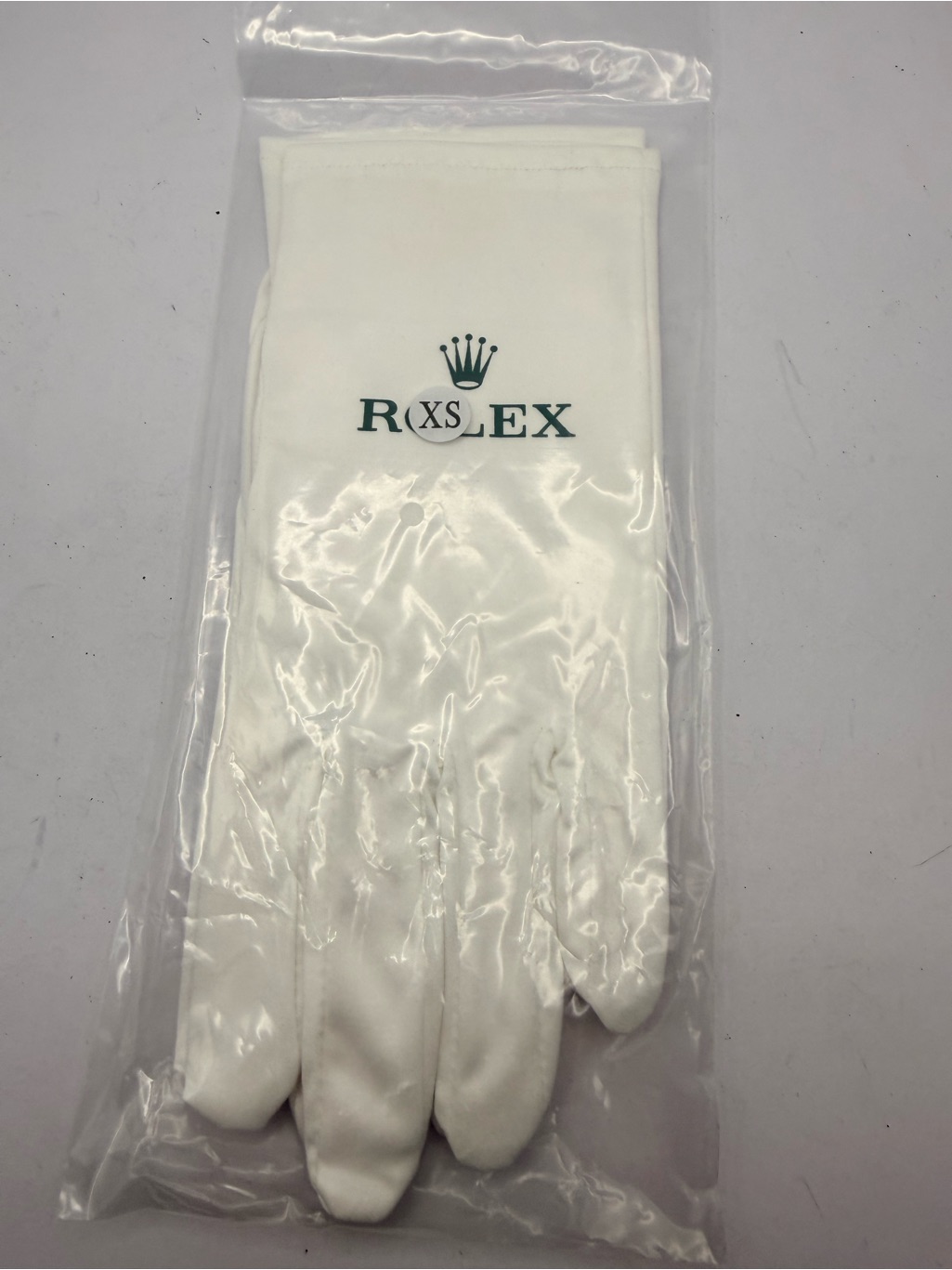 Rolex White Cotton Handling Gloves  Mens Accessories